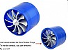 F1-Z Double Supercharger Turbocharger Turbine Air Intake Fuel Gas Saver Eco Fan