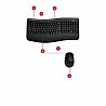 מקלדת ועכבר ארגונומיים אלחוטיים Wireless Comfort Desktop 5050 AES