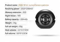   -SQ6 Mini surveillance camera