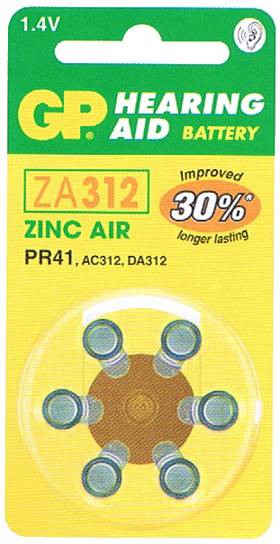 סוללות למכשירי שמיעה מבחר דגמים למכשירי שמיעה שונים GP ZA675-D6GP ZA13 ...